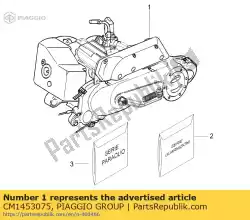 Aqui você pode pedir o 50 2t e2 nrg power ária eng. Para sp. P. Em Piaggio Group , com o número da peça CM1453075: