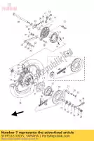 5YPF53210035, Yamaha, placa, zapata de freno yamaha t 135 2009 2011, Nuevo