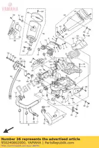 yamaha 950240802000 bolt, flange(2uj) - Bottom side