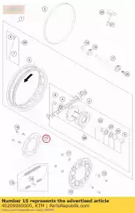 ktm 45209060000 disco de freno delantero jun / sen 09 - Lado inferior