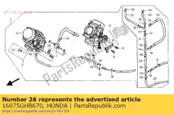 Qui puoi ordinare oring, 1. 3x7. 0 da Honda , con numero parte 16075GHB670: