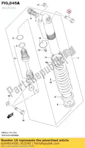 Suzuki 6264814500 boulon, arrière cushi - La partie au fond