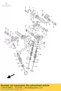 Suzuki 1286438B01 o ring - Bottom side