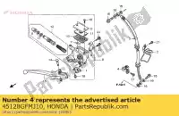 45128GFMJ10, Honda, klem b, rem h honda nhx110wh 110 , Nieuw