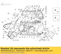 89094900XD2, Piaggio Group, Condotto dell'aria. blu aprilia  mana na zd4rcb00, zd4rcc01, zd4rce00 850 2009 2010 2011 2016, Nuovo