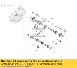 Aprilia 1A013600, Ensemble arbre primaire, OEM: Aprilia 1A013600