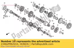 geen beschrijving beschikbaar op dit moment van Honda, met onderdeel nummer 23462MB2010, bestel je hier online: