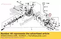 950053500110M, Honda, tube en vrac, ta 35x1 honda xl varadero v va xl1000v xl1000va gl1800 goldwing msx125 sxs500m pioneer 500 trx90x sportrax tour manual gl1800bd dct gl1800da cbf300ra sxs1000s2r sxs1000s2x 1000 1800 125 90 300 , Nouveau