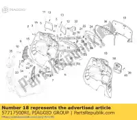 57717500RI, Piaggio Group, Glove compartment door     , New