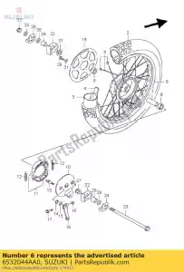 suzuki 6532044AA0 spaakset achter - Onderkant