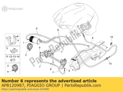 Aprilia AP8120987, Pijp 9x14, OEM: Aprilia AP8120987