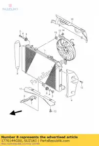 suzuki 1776144G00 copertura, radiatore, - Il fondo