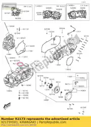 Qui puoi ordinare morsetto kvf300ccf da Kawasaki , con numero parte 92173Y001: