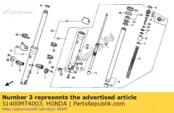 Here you can order the fork assy,r fr from Honda, with part number 51400MT4003:
