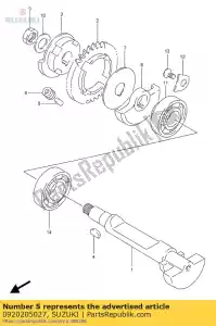 Suzuki 0920205027 alfiler - Lado inferior