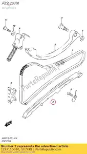 Suzuki 1277110G10 przewodnik, ?a?cuch krzywkowy - Dół