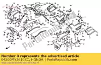 64200MY3610ZC, Honda, conjunto de capucha, r. upper (wl) * type8 * (type8) honda st 1100 1992, Nuevo