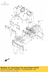 Here you can order the protector assy 1 from Yamaha, with part number 5UX1471C0000: