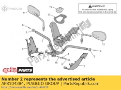 Aprilia AP8104384, H.bars anti.v waga, OEM: Aprilia AP8104384