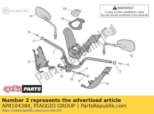 aprilia AP8104384 h.bars anti.v gewicht - Unterseite