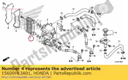 Aqui você pode pedir o refrigerador de óleo central em Honda , com o número da peça 15600HL3A01: