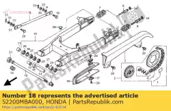 Aquí puede pedir basculante subconjunto., rr. De Honda , con el número de pieza 52200MBA000: