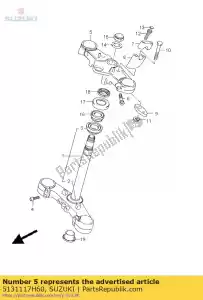 suzuki 5131117H60 support, supérieur - La partie au fond