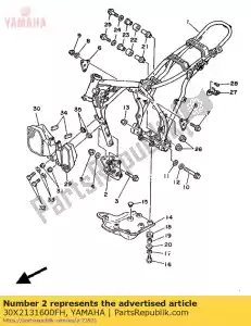 Yamaha 30X2131600FH stay, engine 3 - Bottom side