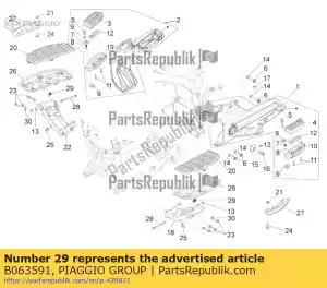 Piaggio Group B063591 primavera - Lado inferior