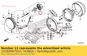 honda 33180MR7003 cover, rubber - Bottom side