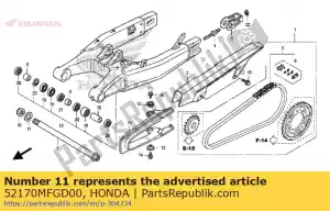 honda 52170MFGD00 cursore, catena - Il fondo