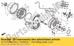 oring, 199x3. 1 van Honda, met onderdeel nummer 91355HN2003, bestel je hier online: