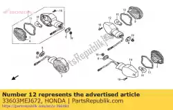 Here you can order the no description available at the moment from Honda, with part number 33603MEJ672: