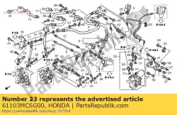 Ici, vous pouvez commander le reste, fr. Aile auprès de Honda , avec le numéro de pièce 61103MCSG00: