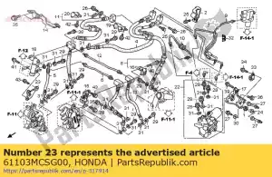 Honda 61103MCSG00 reste, fr. aile - La partie au fond