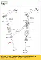 120050794, Kawasaki, 01 valvola-scarico kawasaki  250 2020 2021, Nuovo