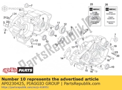 Aprilia AP0230425, Öldichtung 28x38x7, OEM: Aprilia AP0230425