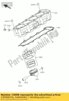 130080016, Kawasaki, zestaw pier?cieni t?okowych zx600-n1h kawasaki zx 600 2005, Nowy