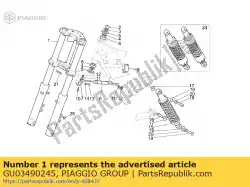 Ici, vous pouvez commander le fourche avant auprès de Piaggio Group , avec le numéro de pièce GU03490245:
