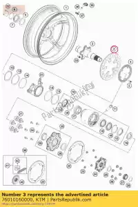 ktm 76010160000 disco de freio 240mm - Lado inferior