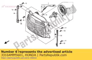 Honda 33164MM5601 socket comp., posi - Lado inferior