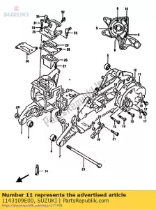 suzuki 1143109E00 cubierta, caja de cambios - Lado inferior