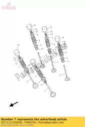 Here you can order the spring, valve outer from Yamaha, with part number 2D1121140000: