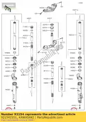 Here you can order the 01 bolt from Kawasaki, with part number 921542551: