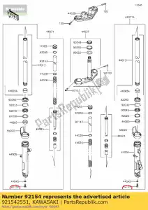 kawasaki 921542551 01 bolt - Bottom side