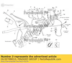 Piaggio Group GU32748010 fiação - Lado inferior