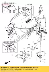 Ici, vous pouvez commander le réservoir de carburant comp. Auprès de Yamaha , avec le numéro de pièce 3GM241100109: