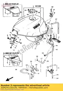 Yamaha 3GM241100109 fuel tank comp. - Bottom side