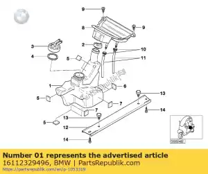 bmw 16112329496 brandstoftank - Bovenste deel