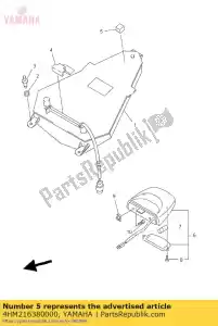 yamaha 4HM216380000 amortisseur 1 - La partie au fond